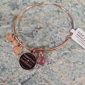 Alex and Ani Rose Gold Bracelet with Charms